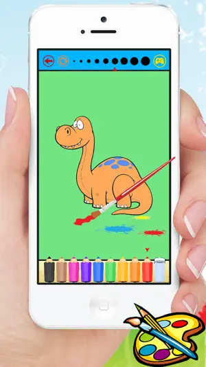 恐龙图画书 - 可爱绘图绘画儿童游戏截图4