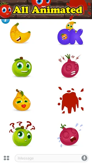 BANANAS: Animated Funny Cute Fruit Stickers截图1