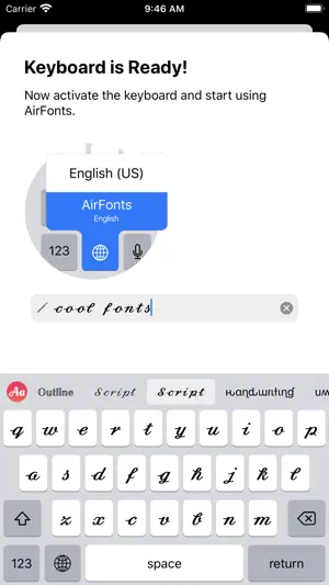 AirFonts：花式字体键盘截图2