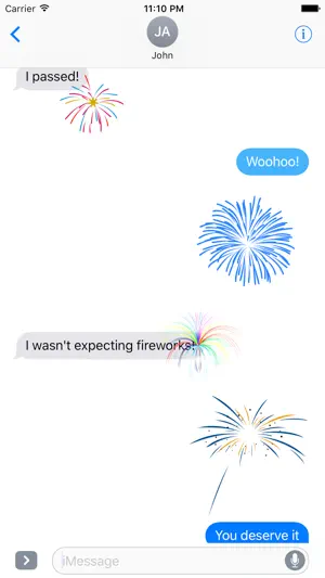 Animated Fireworks Celebration Stickers截图3