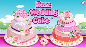 玫瑰婚礼蛋糕游戏截图2