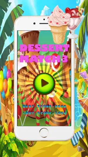 Dessert Match3 Games - 好玩 的手机游戏 好玩的iphone手机游戏截图1