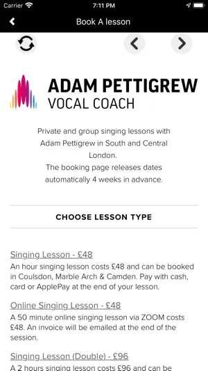 Adam Pettigrew - Vocal Coach截图2
